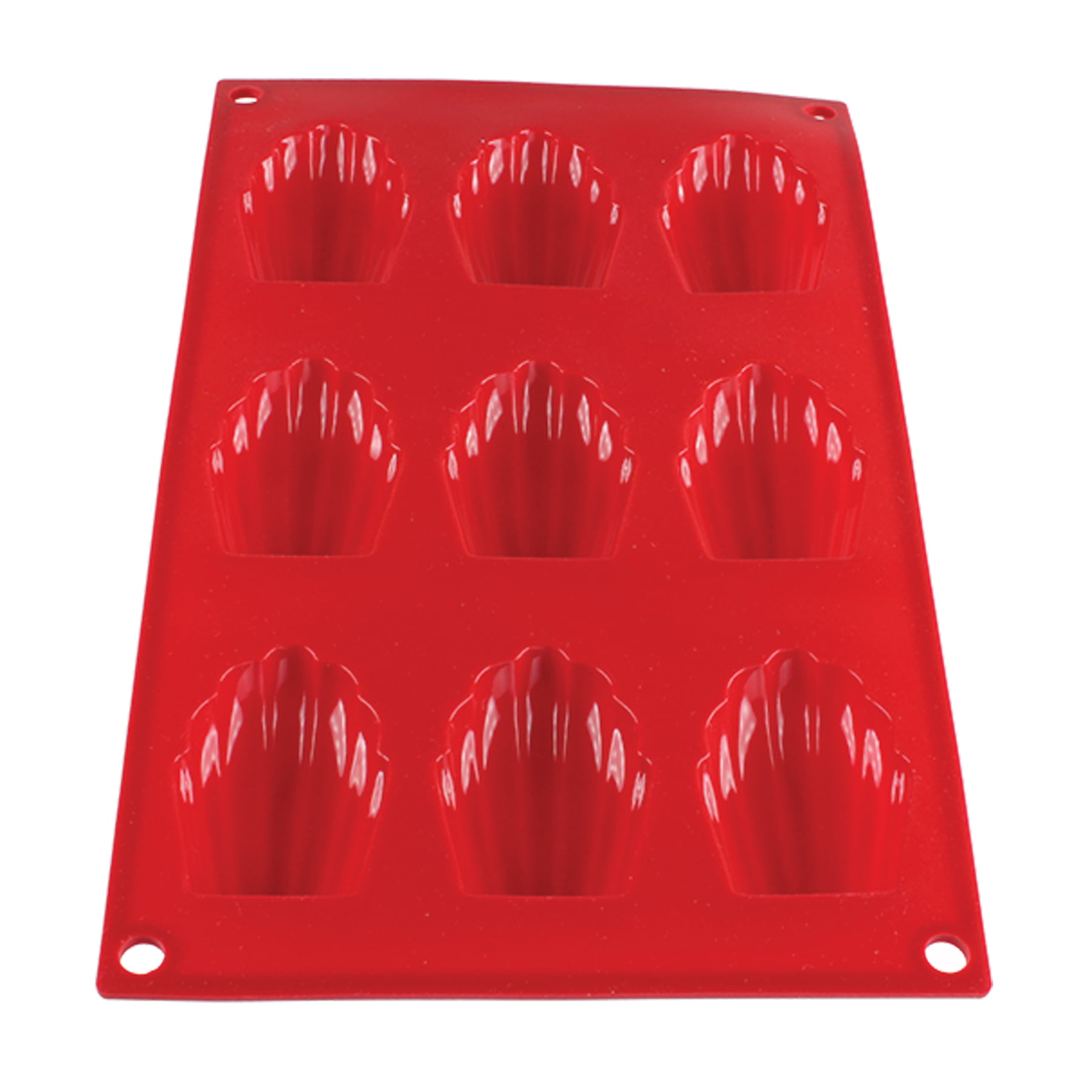 Lekue Silicone 6 Cavity Muffin Baking Mold, Red : Target