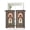 Red, variant on Archway Columns Tier Curtains 24 Inch Length,Sheer Curtains for Bedroom Living Room Vintage Ethnic Traditional Blue Teal Castle Short Kitchen Curtains Drapes for Small Half Window 27.5"x24" 2 Panels