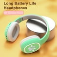thumbnail image 3 of Auriculares inalámbricos SUSUchens con cancelación activa de ruido, sonido HiFi, compatible con tarjeta de memoria, plegables, compatibles con Bluetooth 5.3, color rosa, 3 of 8