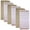 Beige, variante sur Lot de 6 torchons à vaisselle en coton Fouta Stripe