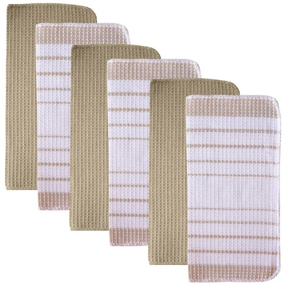 Lot de 6 torchons à vaisselle en coton Fouta Stripe