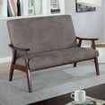 thumbnail image 4 of Furniture of America Kikee Loveseat, Brown, 4 of 6