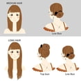 thumbnail image 3 of Accesorios para el cabello para mujeres, moño estilo leopardo, herramienta para el cabello con giro francés para peinado de moda, moño hábil para el cabello, 3 piezas, 3 of 7