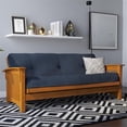 thumbnail image 3 of DHP Eve 8" Thermobonded High Density Full Size Futon Mattress in Blue Microfiber, 3 of 7