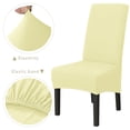 thumbnail image 3 of 4/6 Pieces Spandex Stretch Chair Cover Banquet Party Decor Dining Room Seat Covers,Ivory, 3 of 7