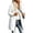 White, variant on Edvintorg Jacket for Women Long Sleeve Zip up Coat Loose Casual Hooded Long Outerwear with Pocket Womens Clothes S-2XL Black