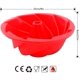 thumbnail image 3 of Molde de silicona para brioche, molde de silicona para tartas, molde de silicona para hornear, molde de silicona para Kugelhopf, moldes para tartas de cocina, forma de rosa, 25 x 9 cm JAMW Sencillez, 3 of 5