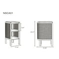 thumbnail image 3 of Manhattan Comfort Versailles Wood End Tables in Black (Set of 2), 3 of 10