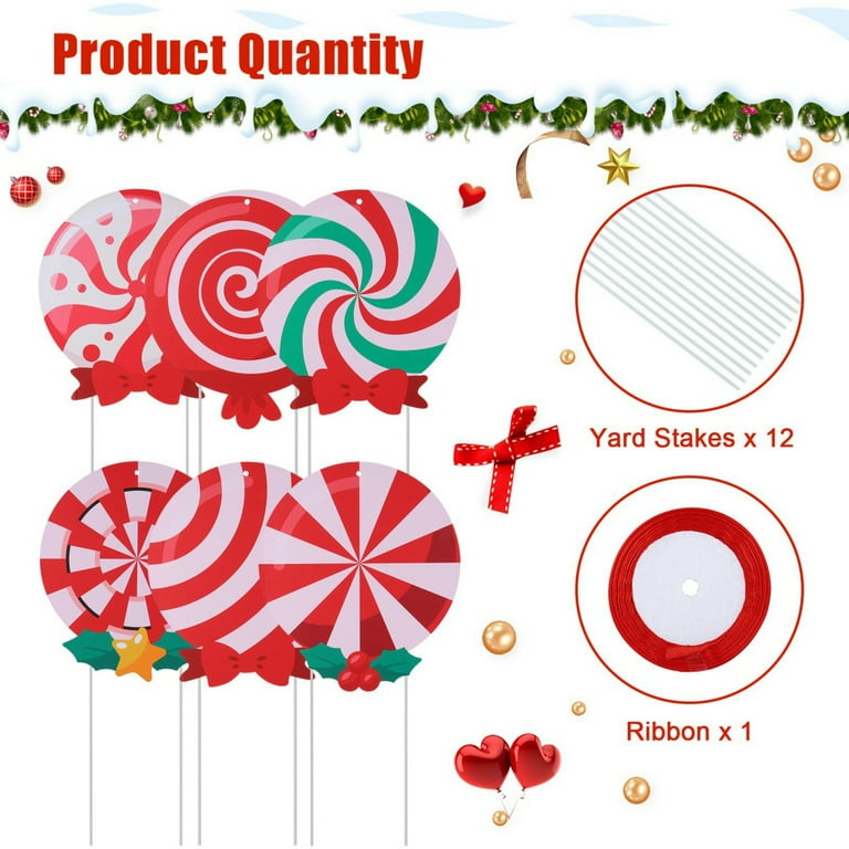 6Pcs Candy Christmas Decorations Outdoor - Peppermint Xmas Yard Stakes - Holiday Decor Signs for Home Lawn Pathway Walkway Candyland Themed Party - Walmart.com 6pcs-candy-christmas-decorations-outdoor-peppermint-xmas-yard-stakes-holiday-decor-signs-for-home-lawn-pathway-walkway-candyland-themed-party-walmart-com