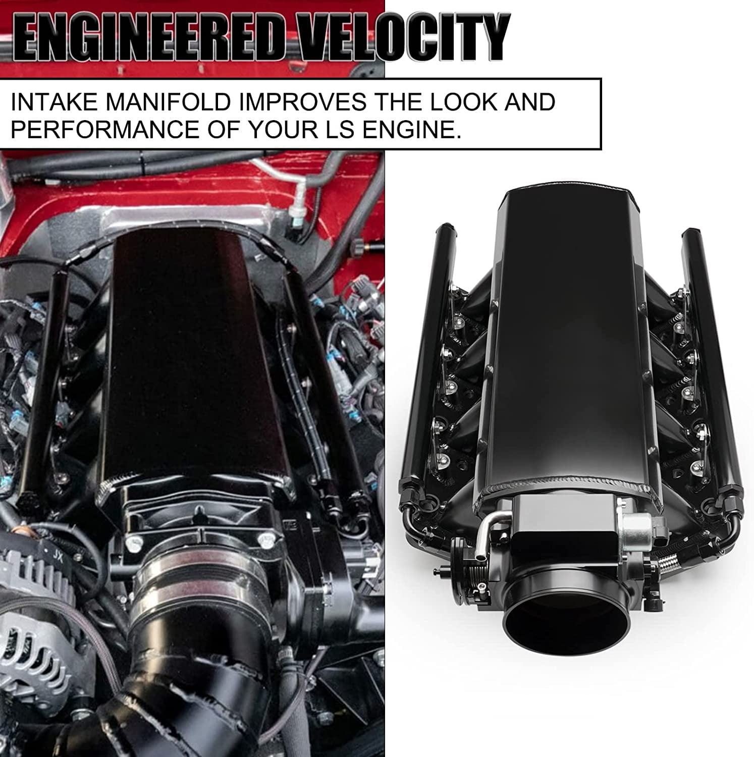 Top10 Racing Intake Manifold with Fuel rail fit 102mm Throttle Body Sheet Metal Fabricated EFI 15° Throttle Opening Compatible with Chevrolet Chevy G Top10 Racing Intake Manifold Kit with Fuel rail fit Sri Lanka | Ubuy