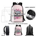 thumbnail image 6 of Jeiento Koala Backpack for Girls 8-10 10-12 School Bags Flower Elementary Middle School Bookbag Pink Back Pack Purse Kids Daycare Satchel Bag 17inch Children Daypack, 6 of 6