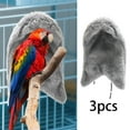 thumbnail image 4 of 3 mantas esquineras forro polar para pájaros, cómodas para jaulas pájaros, para loros, para invierno, para cotorras, palomas y pájaros pequeños. Gris, 4 of 8