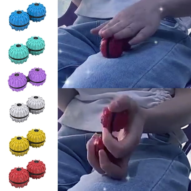 Gwong Juguete Masaje de pelota juguete creativo Alivio de estrés ABS Siamese Double Ball Spinner para ocio Gwong 30011262