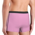 thumbnail image 5 of Balery Pink Men's Boxer Briefs, Soft and Breathable Cotton Underwear with nylon Waistband-Large, 5 of 9