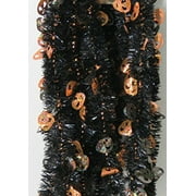 Young Craft Black Halloween Party Garland - Alien Faces - 15 Ft.
