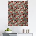 thumbnail image 1 of Poppy Flower Tapestry, Abstraction of a Growing Floral Garden Leaves Botanical Modern Nature, Fabric Wall Hanging Decor for Bedroom Living Room Dorm, 5 Sizes, Grey Red Beige, by Ambesonne, 1 of 1