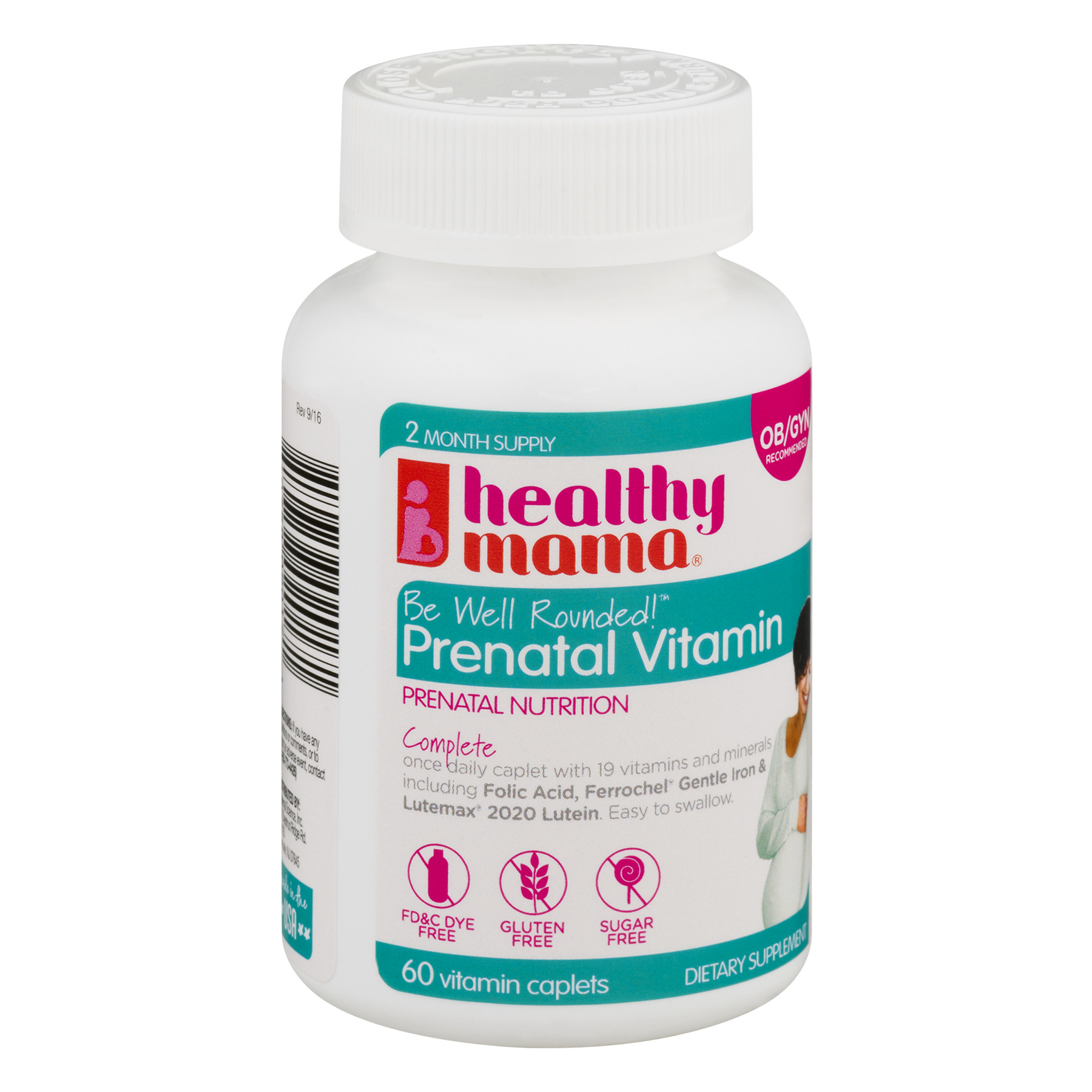 Healthy Mama Be Well Rounded! Prenatal Vitamins, 60 Count - image 2 of 6