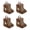 Brown, variant on Set Of 4 Waterproof Boot Bag With Carry Handle Boot Organization Bags For Seasonal Shoe Storage Travel Accessory