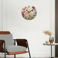 thumbnail image 3 of Battery Operated Analog Wall Clocks Non-Ticking Silent Modern Clock Decorative for Home,Office-Array Of Colorful Wildflowers In Full Bloom On The Meadow(12inch), 3 of 4