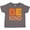 Charcoal Grey, variant on Be Kind Logo in Orange Boys or Girls Toddler T-Shirt