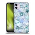 thumbnail image 1 of Head Case Designs Officially Licensed Micklyn Le Feuvre Marble Patterns Ice Blue And Jade Stone And Hexagon Tiles Soft Gel Case Compatible with Apple iPhone 11, 1 of 7