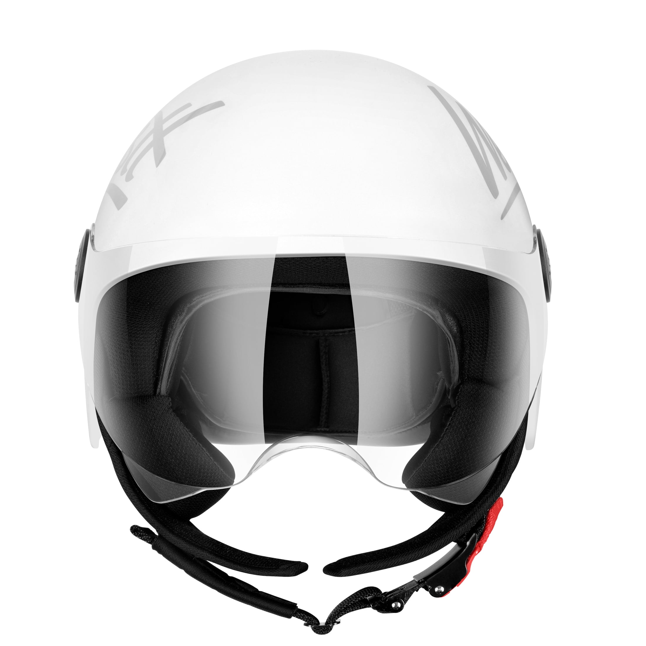 Westt Open Face Helmet - Motorcycle Helmet Moped 3/4 Half Vespa Vintage with Visor- Helmets for Adults DOT Touring Men Women Scooter Classic Series White M