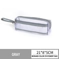 thumbnail image 4 of Estuche de malla de doble capa | Bolsa organizadora de papelería de nailon transparente | Estuche para bolígrafo de mano para estudiantes de gran capacidad | Almacenamiento portátil de cosméticos de, 4 of 4