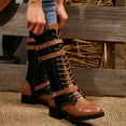thumbnail image 7 of Rotm Cowboy Chic Cowboy Boots For Women Western Cowgirl Boots Mid Calf Snip Toe Boot With Chunky Heel OTHER,8, 7 of 7