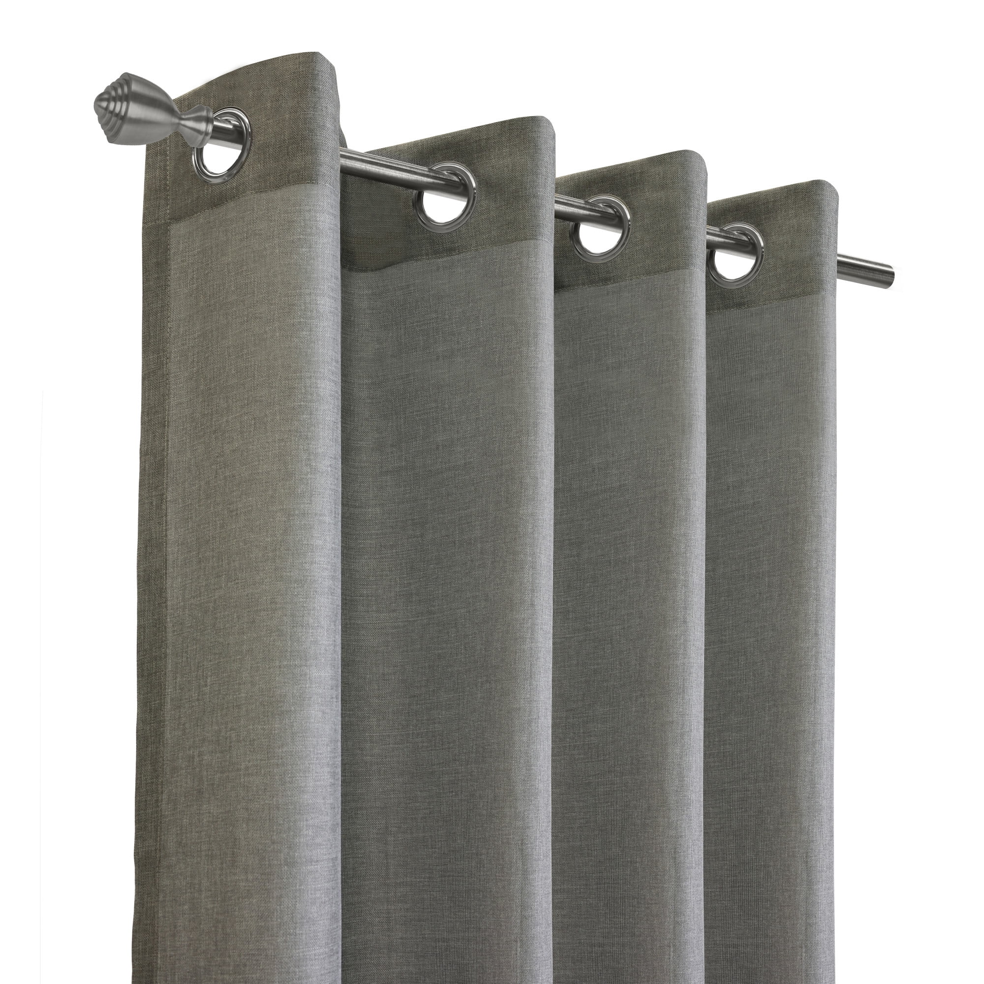 Loft Living Murphy Light Filtering Grommet Indoor Curtain 52 x 95 in Grey