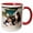 Red/White, variant on 3drose, Curious Basset Hound Puppies on Some Rocks, 15oz Two-tone Yellow Mug