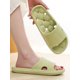 thumbnail image 1 of Women's/men's Summer Bathroom Slippers, Simple Casual Style, Couples' Home Slippers With Anti-slip Design And Draining Holes, Black Eva, 1 of 4
