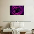 thumbnail image 2 of Elephant Stock Dewy Purple Rose Wall Art - Horizontal Canvas Wall Art - Living Room Wall Decor - Gothic Canvas - Purple And Black Decor - 30" x 20", 2 of 8