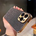 thumbnail image 3 of Luxury Plating Bling Glitter Rhinestones Gem Diamond Phone Case For iPhone 15 13 12 11 14 Pro Max Camera Protection Soft Cover, 3 of 5