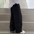 thumbnail image 4 of Boys Joggers Elastic Waisted Althetic Cargo Pants Casual Wide Leg Sweatpants with Pockets Size 5-15, 4 of 6