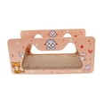 thumbnail image 2 of Cat Scratching Board Cat Nest Mat Pet Bed Cardboard Cat Scratcher Lounge Bed Pink, 2 of 10