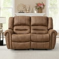 thumbnail image 3 of Bonzy Home 3‑Piece Recliner Sofa Set with Overstuffed Arms and Back, Recliner Chair, Loveseat & 3‑Seat Couch for Living Room, 3 of 8