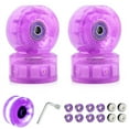 thumbnail image 5 of Nezylaf 8 Pack 78A Light up Roller Skate Wheels 32 x 58mm, Luminous Skate Wheels with Bearings Installed for Indoor or Outdoor Double Row Skating and Skateboard Accessories, 5 of 7