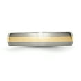thumbnail image 3 of Titanium 14k Gold Inlay 5mm Ring Man Wedding Precious Metal   For Dad Mens  For Him, 3 of 10