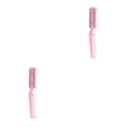 thumbnail image 1 of Seitruly Peine de afeitar para el cabello, producto de belleza de doble cara, dispositivo de corte de cabello, accesorios de afeitado de cabello Rosado 2piezas, 1 of 6