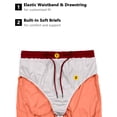 thumbnail image 6 of Little Donkey Andy Men's Workout Running Shorts Lightweight Athletic Shorts, Quick Dry, Breathable Shorts with Mesh Liner Orange XXL, 6 of 7