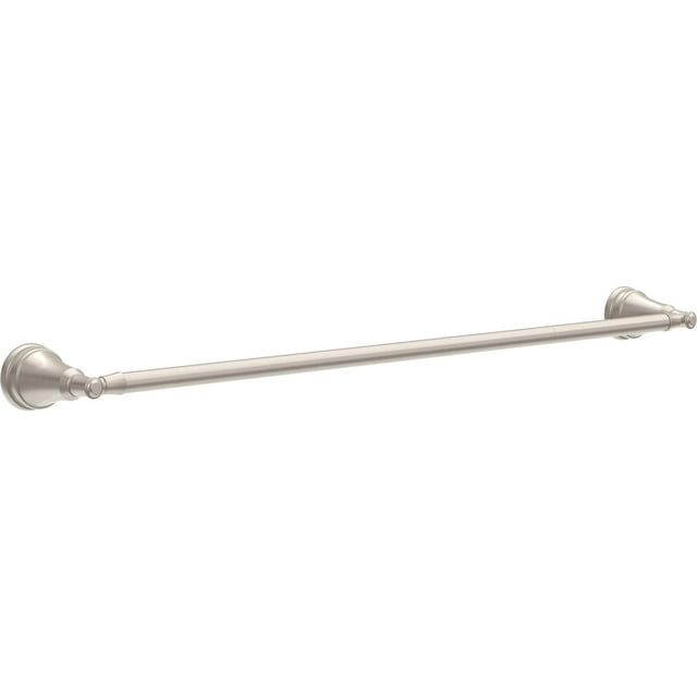 Delta Mylan (Paquete De 1) Toallero Extensible De 18.0 In Con Extensor De 6.0 In Para Baño Spotshield, Barra De Toalla Extensible De Níquel Cepillado De 18.0 – 24.0 In Para Baño, Soporte De Toalla De