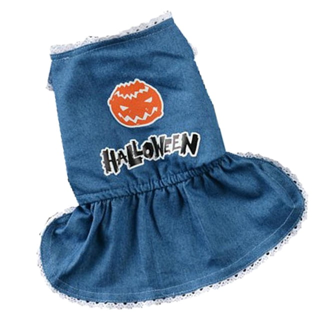 de Perro Mascota Halloween Complimentos Mascota Color Brillante Ecológico Duradero - S S Gloria Vestido de perro mascota Jean