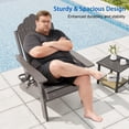 thumbnail image 4 of CHYVARY 3-Position Adjustable Foldable Adirondack Chair, Heavy Duty HDPE Patio Furniture with Cup Holder, All-Weather Deck Seating, Brown, 4 of 8