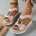 thumbnail image 2 of Women's Casual Wedge Sandals Open Toe Bohemian Summer Shoes, 2 of 5