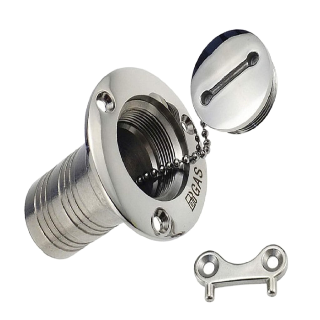 Marine Boat Yacht Caravan Water Tank Deck Fill Filler with Key Cap and Key Mirror Polished 316 SS for 1-1/2 38MM 