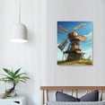 thumbnail image 3 of EastSmooth  Farmhouse Wall Art Rustic Barn Windmill Cornfield Pictures Countryside Rural Landscape Painting Canvas Artwork Stretched and Framed Ready to Hang Home Decor, 3 of 4