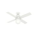 thumbnail image 5 of Hunter Fan Hunter 44" Hepburn Ceiling Fan with LED Light Kit and Wall Control, Vintage, Transitional, Contemporary Matte White N/A Matte, 5 of 15
