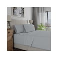thumbnail image 2 of Refurbished Color Sense 300-Thread Count Cotton Sateen Bed Sheets, Wrinkle Resistant, True Grip Fit Technology, Soft Gray, Twin, 3-Piece Set, 2 of 4