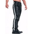 thumbnail image 2 of Fesfesfes Winter Pant Casual Middle Waist Solid Color Warm - Keeping Leather Pant, 2 of 5