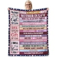 thumbnail image 1 of LHSHID Unique Mother in Law Gifts Idea for Birthday Christmas Mother'S Day Wedding to My Mother in Law Blanket Gift 30"x40", 1 of 6